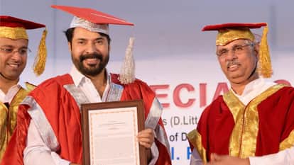 Malayalam Superstar Mammootty Receives Third Doctorate shars photos shares feeling