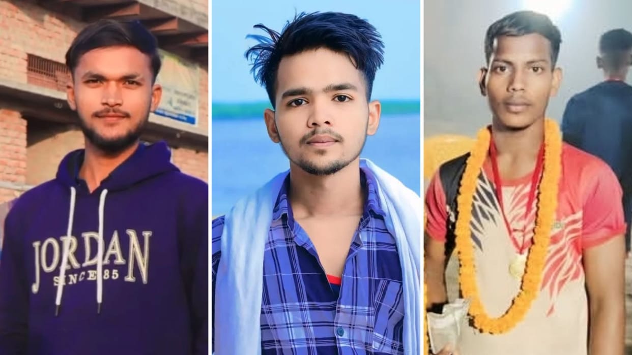 Tragic Accident in Ghazipur Trailer Drags Three Youths on Bike for 100 Meters All Dead