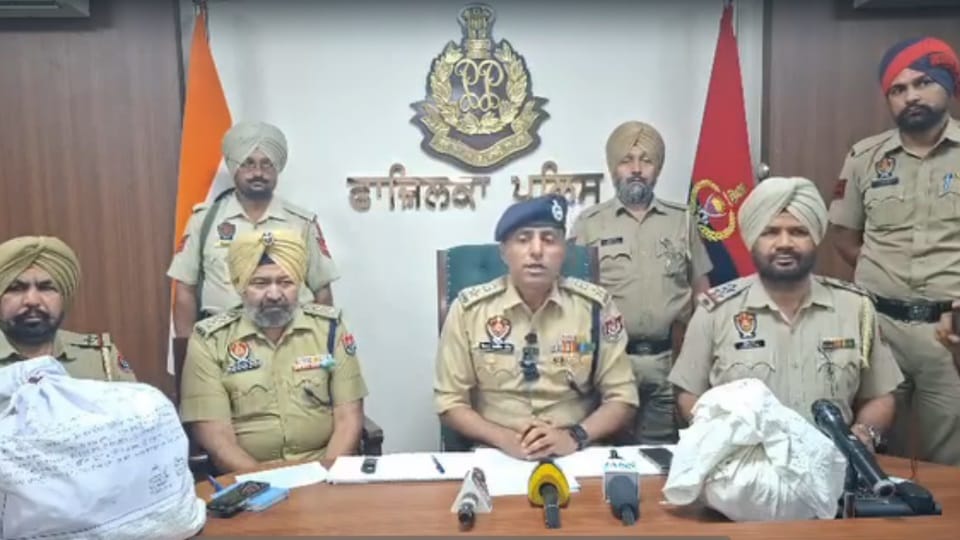 10.95 kg of Heroin Seized in Fazilka Four Accused Apprehended
