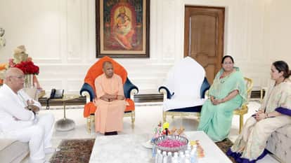 UP: CM Yogi attends Prateek Yadav's 'Terahvi' ceremony; meets family members, including Aparna, and expresses
