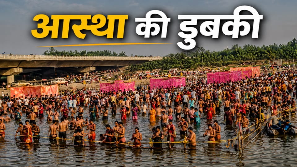 Millions Take Holy Dip in Yamuna on Ganga Dussehra, Devotion Fills Riverbanks