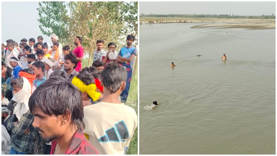 यमुना नदी में डूबे तीन युवक