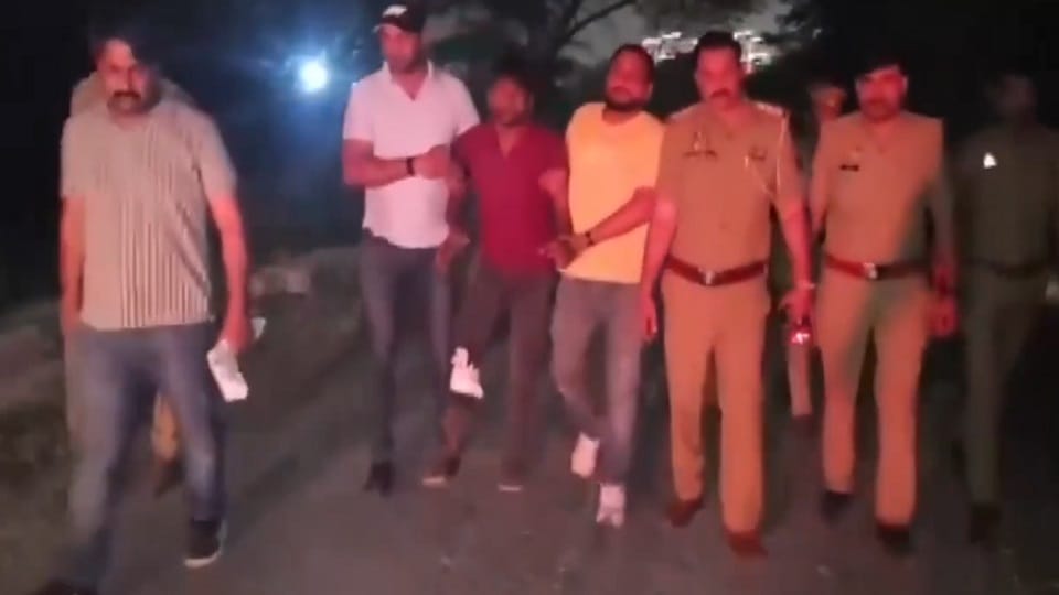 Accused of Knife Attack Arrested Following Encounter Pistol and Stolen Scooter Recovered from Accused Harinam