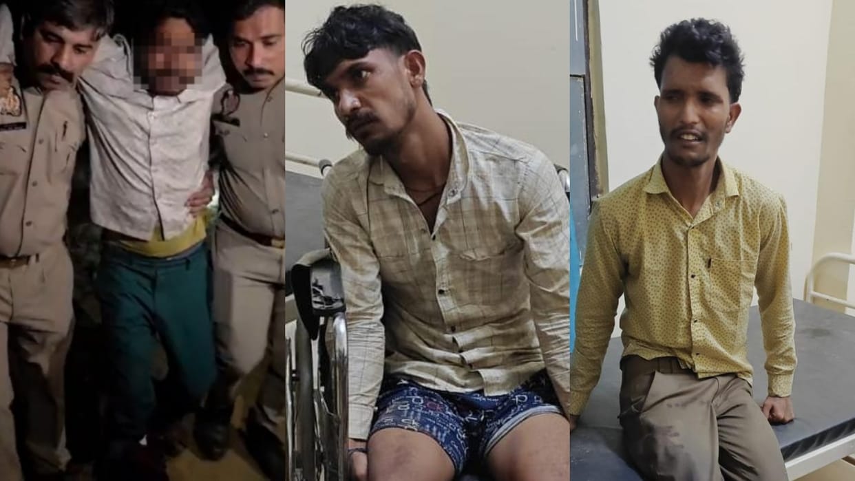 Five Robbers Arrested in Police Encounter Three Shot in the Leg in Budaun