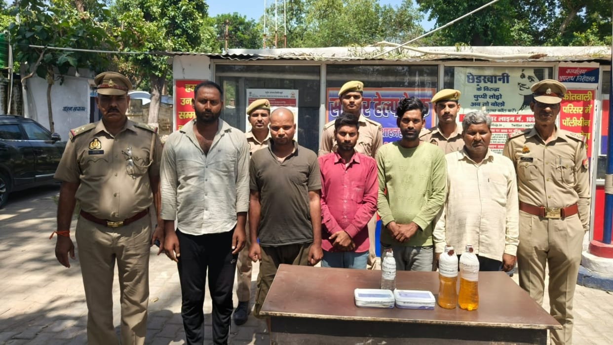 Illegal Fuel Pump Busted and Five Accused Arrested in Shahjahanpur