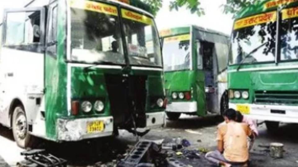 Approximately half AC buses either out of order or parked within depot itself at Awadh Depot in Lucknow zone