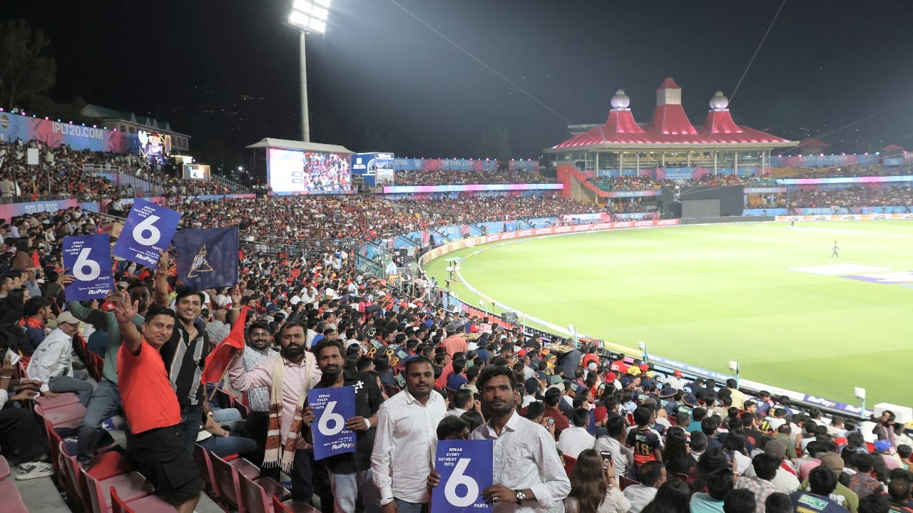 IPL Match:  RCB Piles Up a Mountain of Runs; World Witnesses the Magnificent Spectacle of the Dharamshala Stad