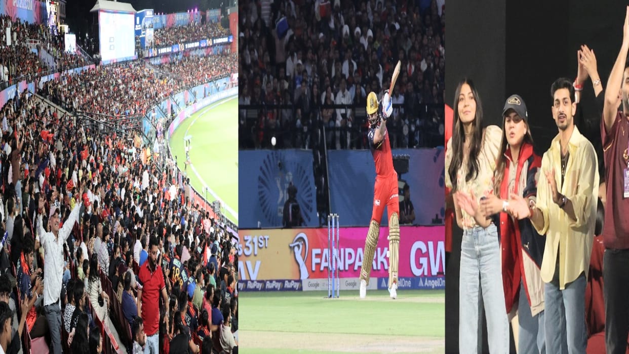 IPL Match:  RCB Piles Up a Mountain of Runs; World Witnesses the Magnificent Spectacle of the Dharamshala Stad