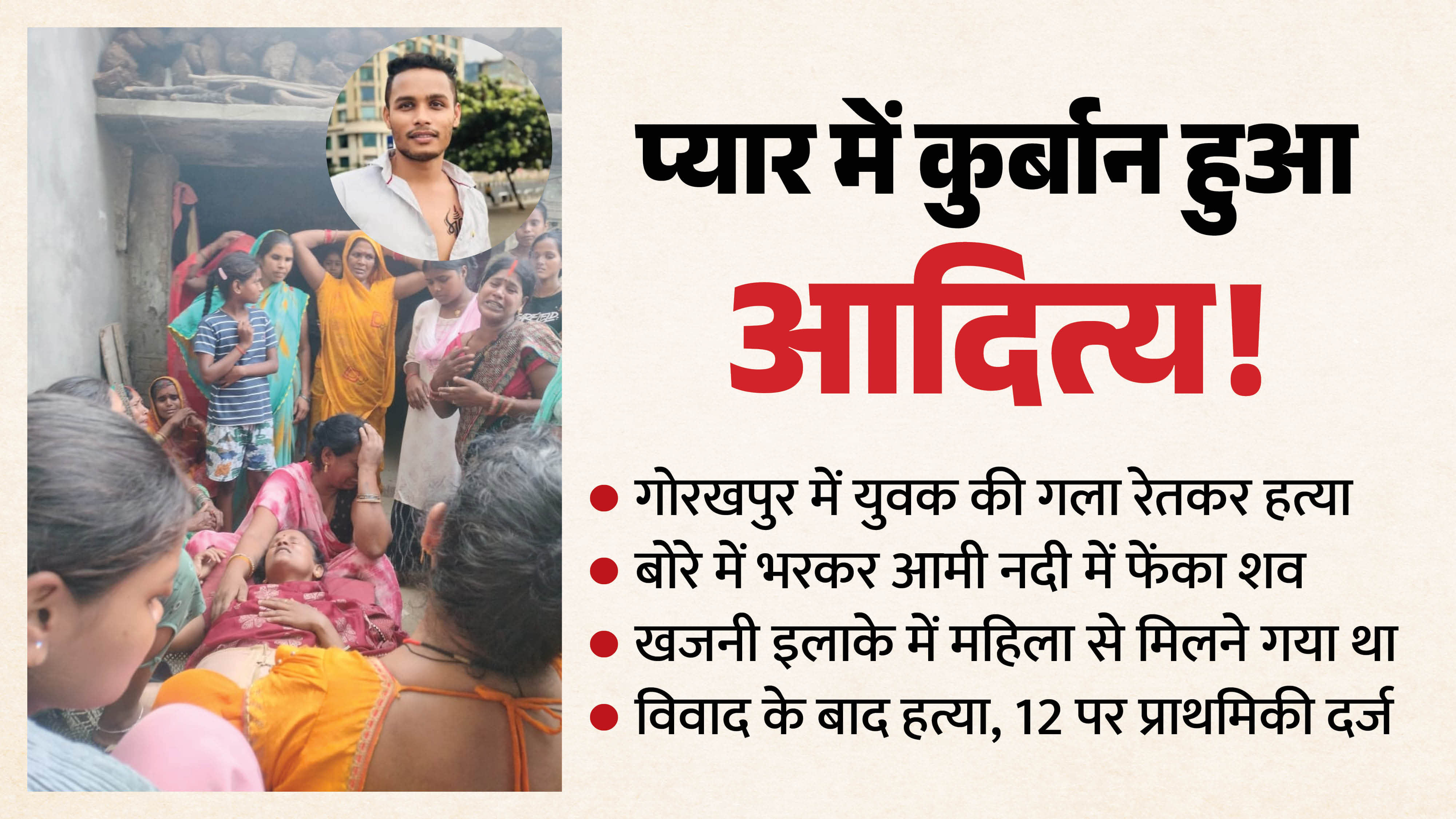 Young Man Murdered In Gorakhpur Body Stuffed in Sack and Thrown into River He was having an affair with woman