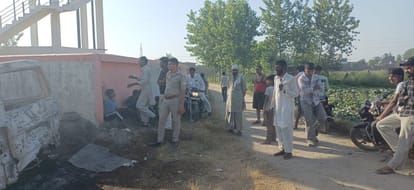 Saharanpur: Burnt Car Found Near Water Tank in Saharanpur, Police Suspect Major Crime