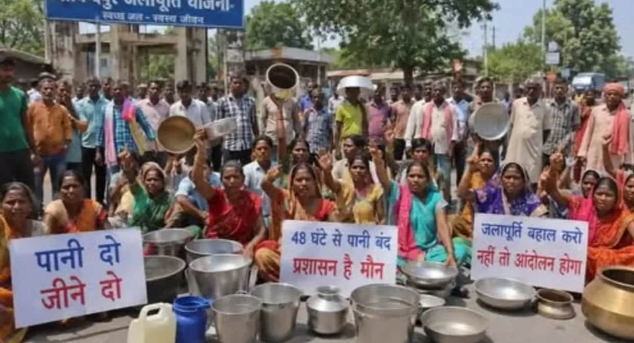 Jamshedpur Water Crisis 22000 Families Left Without Water for 48 Hours in Scorching Heat