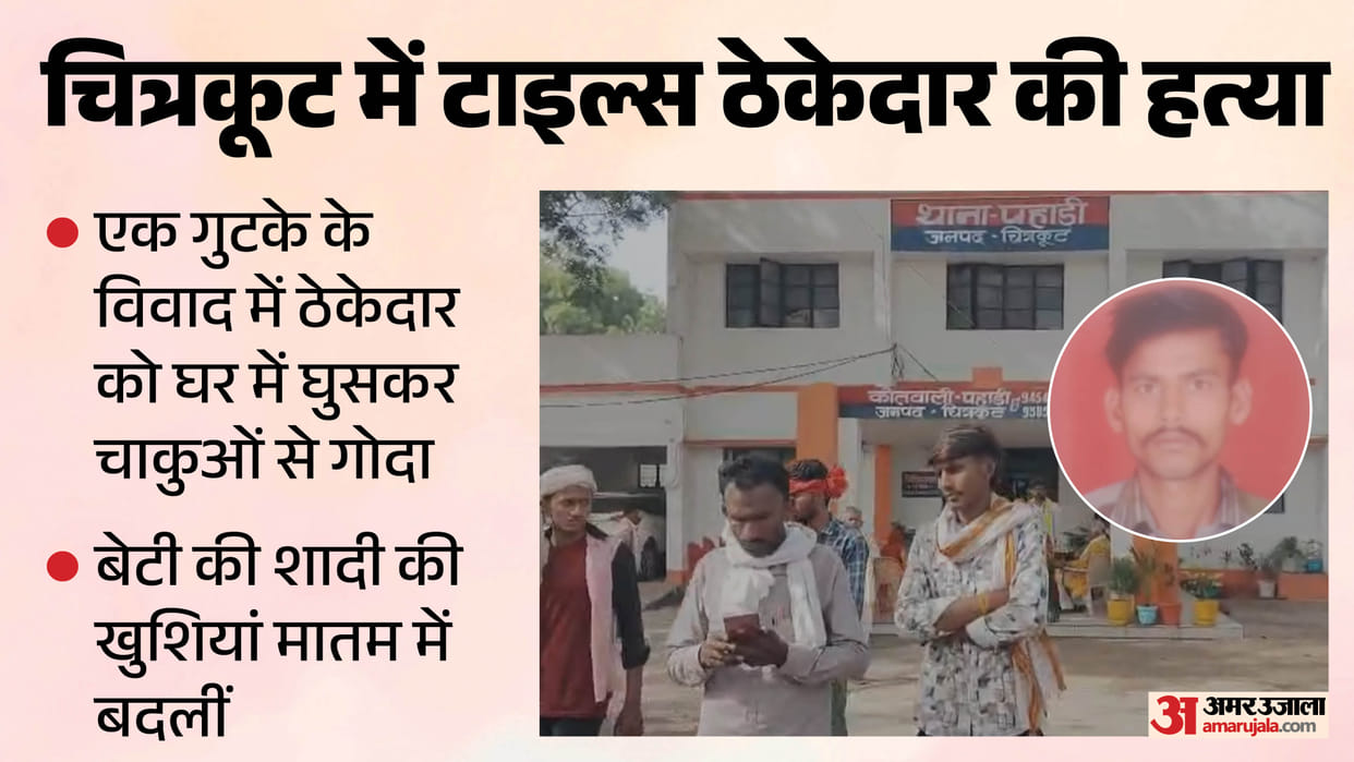 Tiles Contractor Stabbed to Death Over Gutka Dispute in Chitrakoot  Creative Headline: