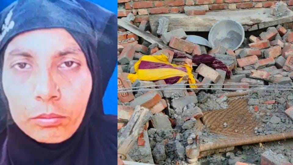 Newly Constructed Wall Collapses in Fierce Storm in Sitapur Woman Dies Husband and Three Children Injured
