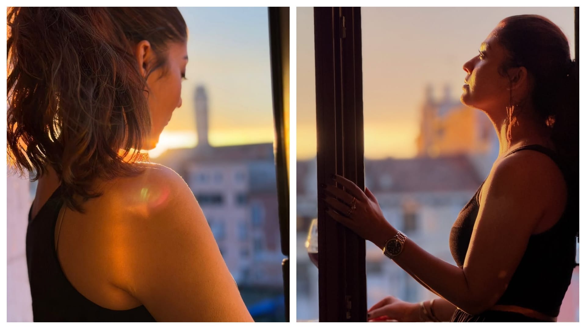 Nayanthara Romances Husband Vignesh Shivan Under Golden Sun Fans says Pure Love See PHOTOS