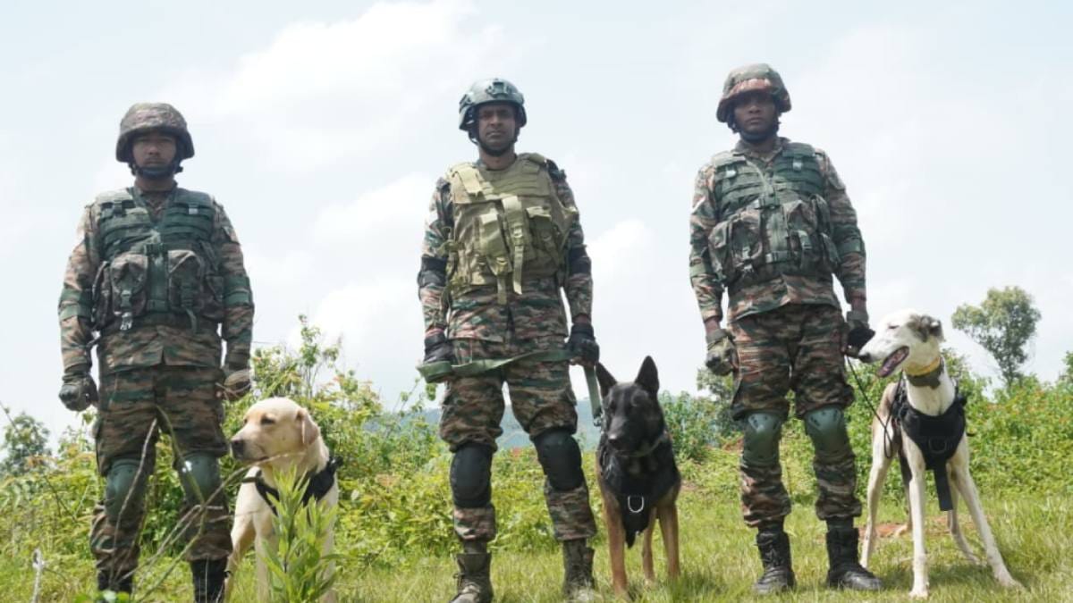 exercise pragati 2026 indian army k9 warriors robotic dogs belgian malinois rampur hound shillong