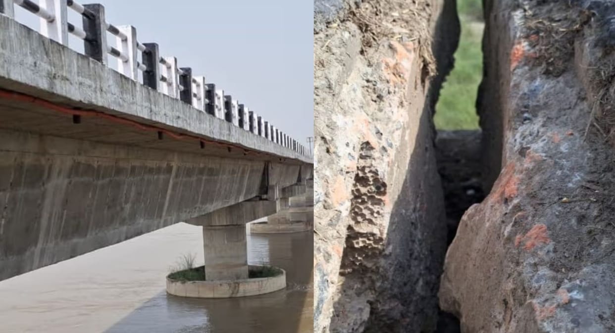 Bihar-UP Border News Traffic Diverted as 10-Year-Old bridge Develops Dangerous Gap