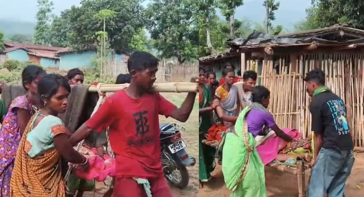 Jharkhand Pregnant Woman Forced to Reach Hospital on Cot After Ambulance Fails to Arrive