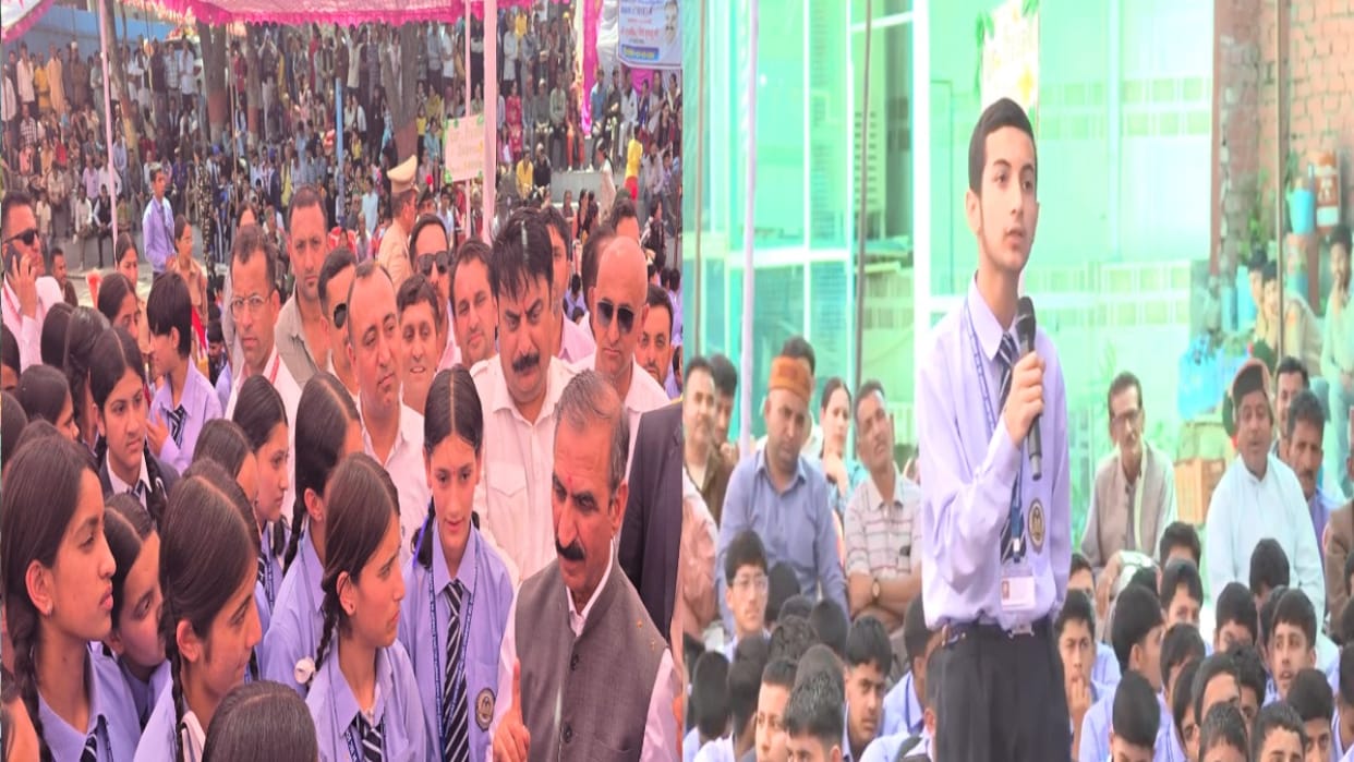 CM Sukhu Interacts with Students of CBSE School Nerwa; Student Asks: Why Is There No Exam to Become an MLA