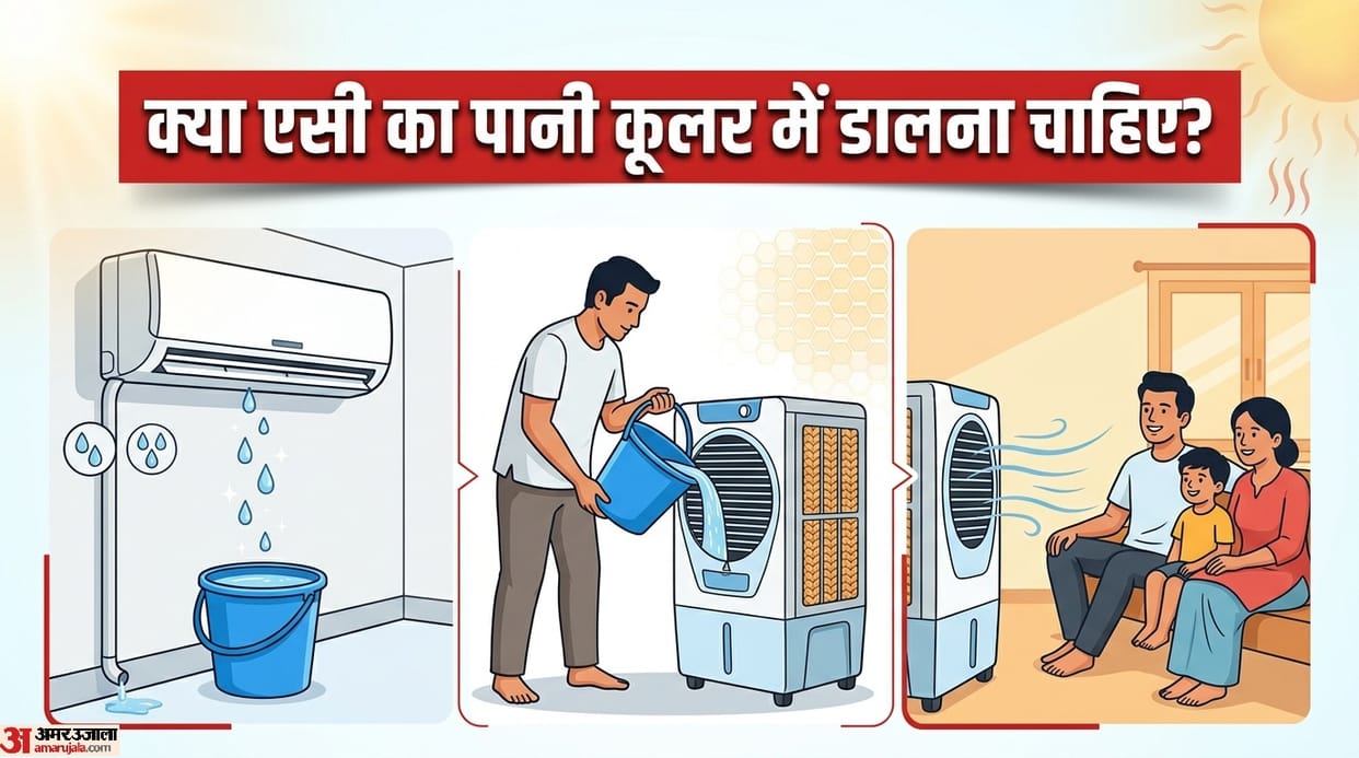 Does pouring the water coming out of the AC into the cooler cool the room faster