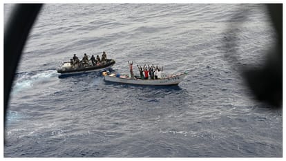 indian navy timely intervention saves merchant vessel mv mashallah in indian ocean