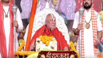 Jagadguru Rambhadracharya hits back at Charandas Mahant statement issues an open challenge in Manendragarh