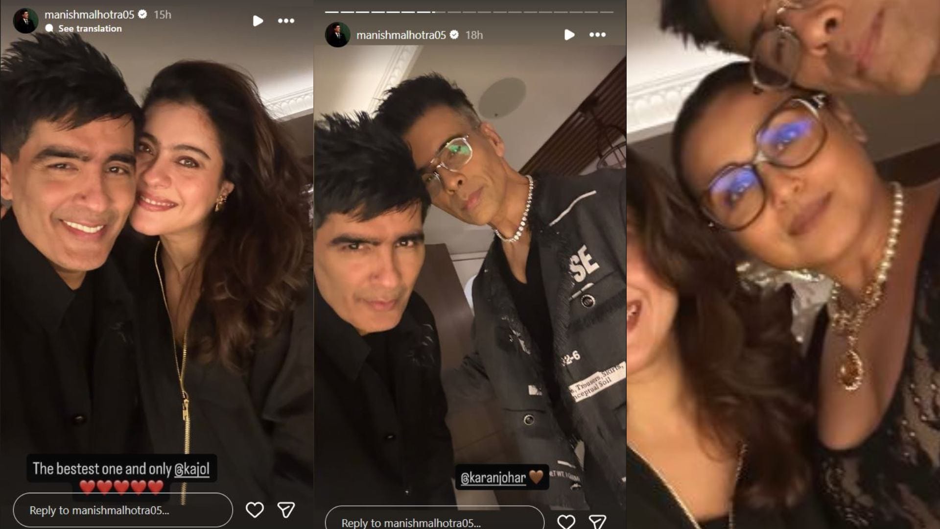 Kuch Kuch Hota Hai stars at Manish Malhotra home Kareena Kapoor Karisma Kapoor were present