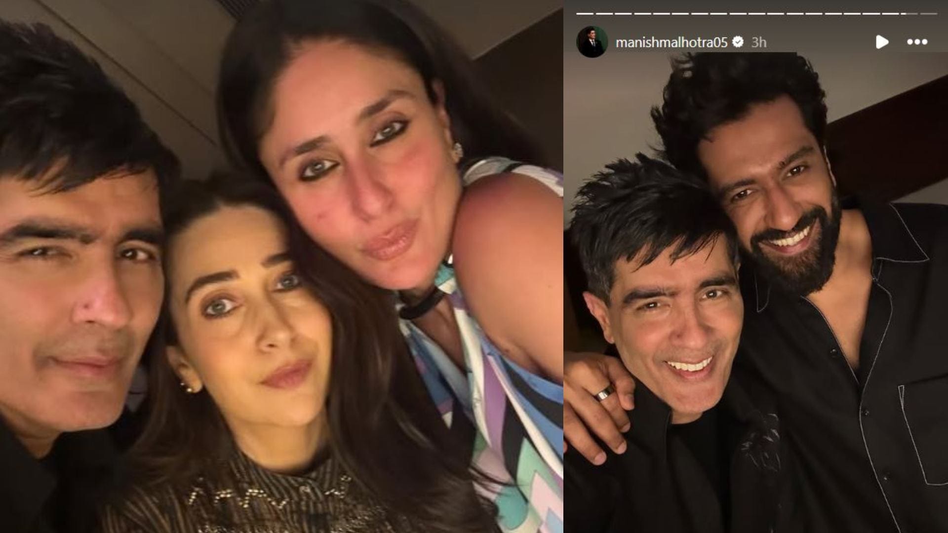 Kuch Kuch Hota Hai stars at Manish Malhotra home Kareena Kapoor Karisma Kapoor were present
