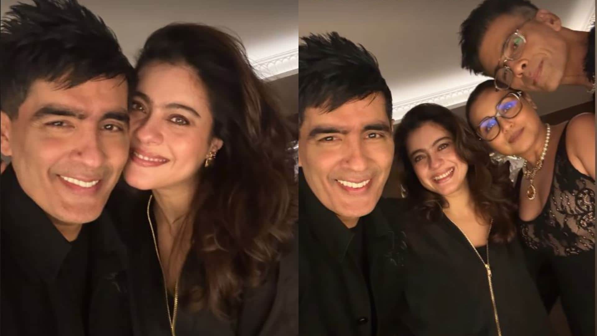 Kuch Kuch Hota Hai stars at Manish Malhotra home Kareena Kapoor Karisma Kapoor were present