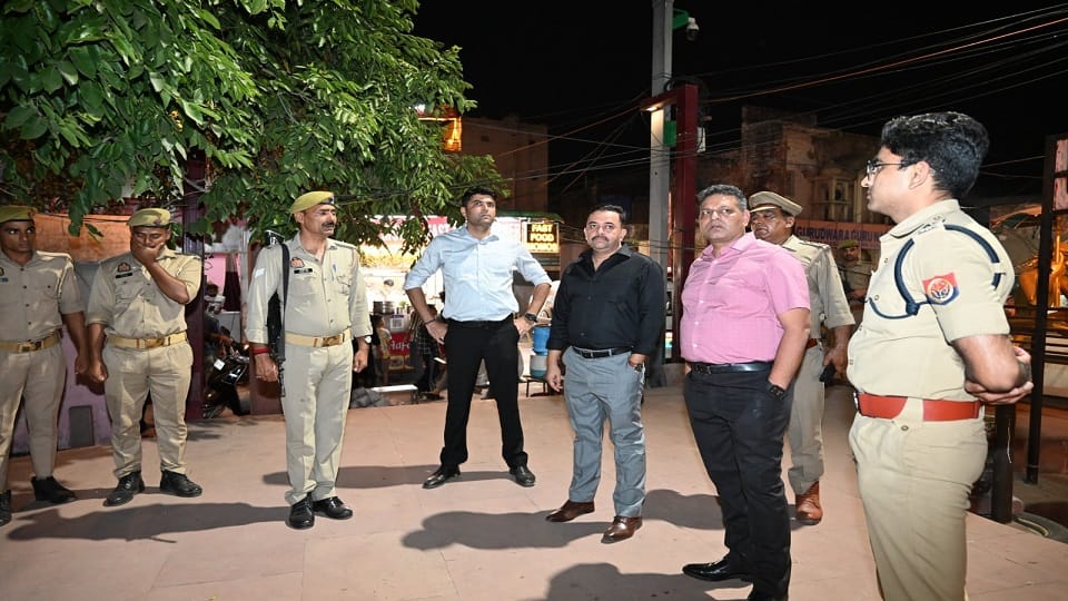 Tight Security in Agra for Bakrid 1500 Police Personnel Deployed with Drone Surveillance