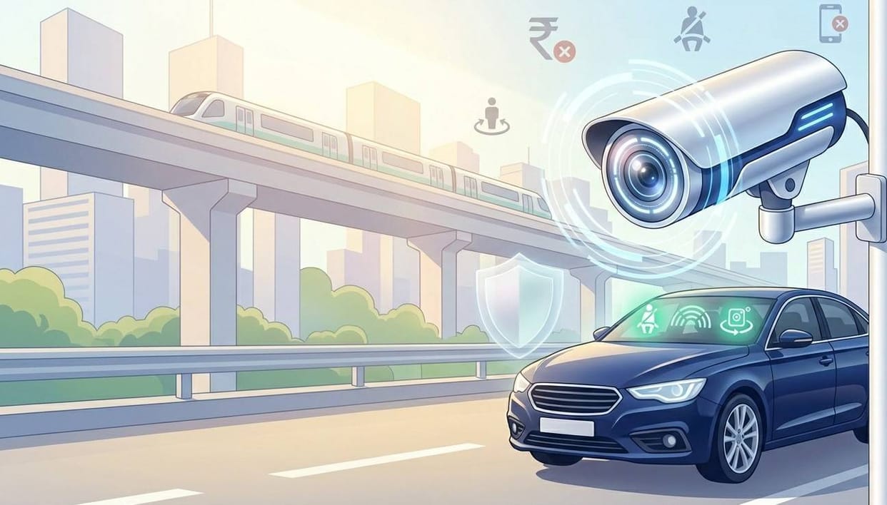 AI Traffic Cameras Watching Everything, but These Smart Features Save Challans