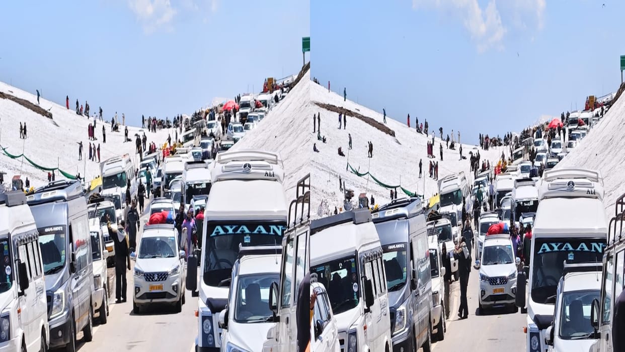 Himachal: Patience Melts Away in the Quest for Snow; Tourists Frustrated by Traffic Jams on the Route to Rohta