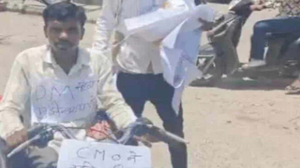 Disabled Man Reaches DM Office in Wheelchair Seeking Justice
