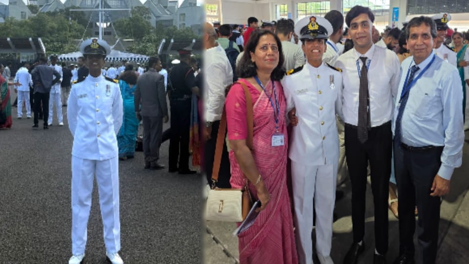 Muzaffarnagar: Srishti Singh Commissioned as Indian Navy Officer in First Women NDA Batch