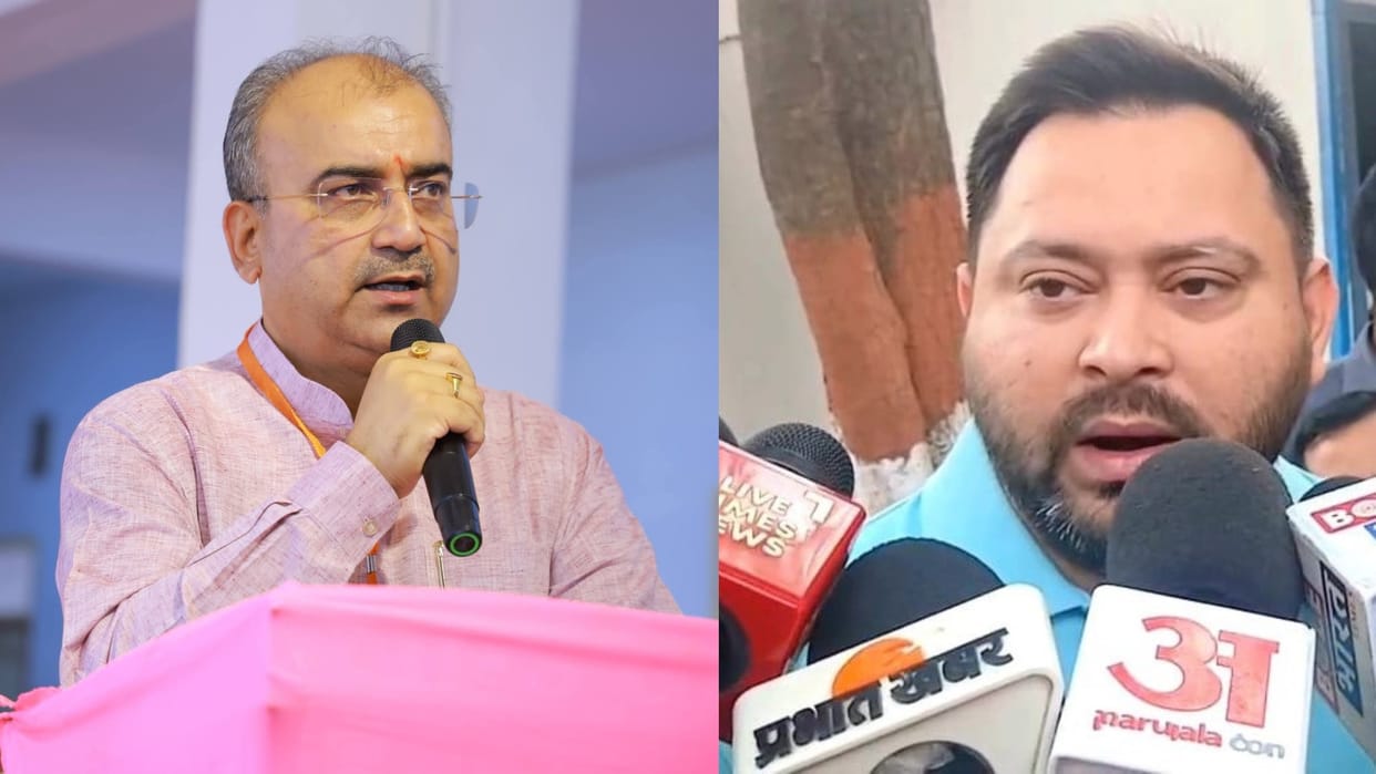 BJP party Mangal Pandey targeted RJD party Tejashwi Yadav statement Law and Order jungle raj patna Bihar News