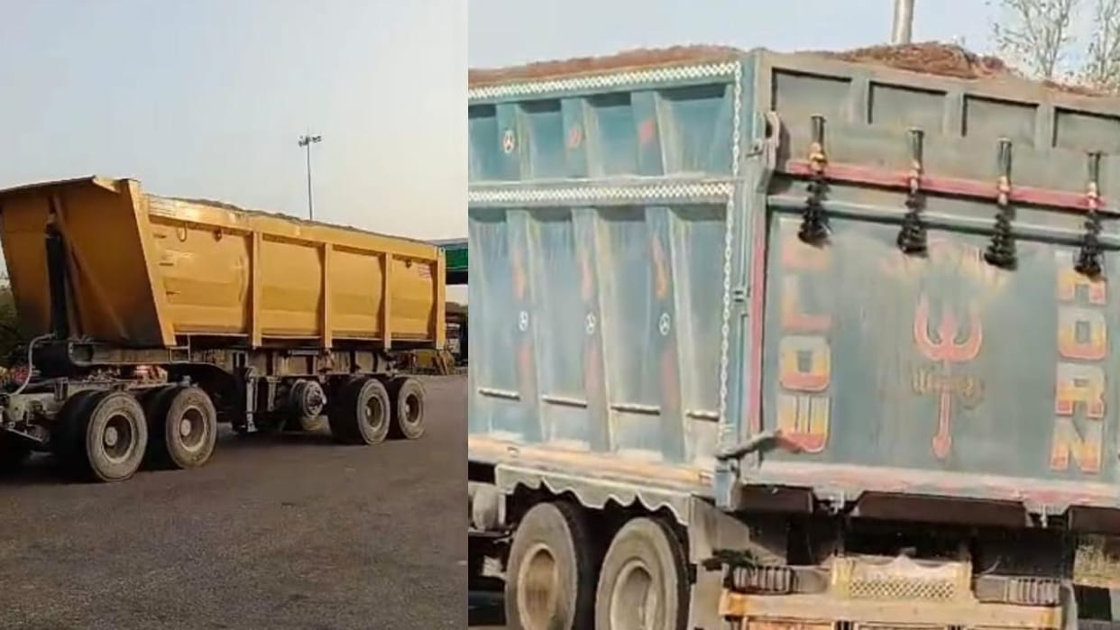 Jhansi: Mining by ripping up rivers, transporting sand in soot-soaked dumpers