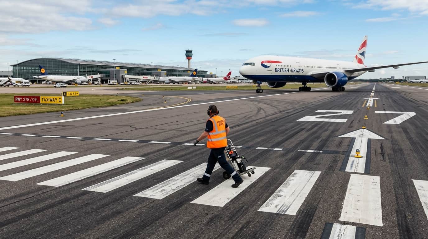 Why Zebra Crossings in Airport Runway par zebra crossing kyo hoti hai