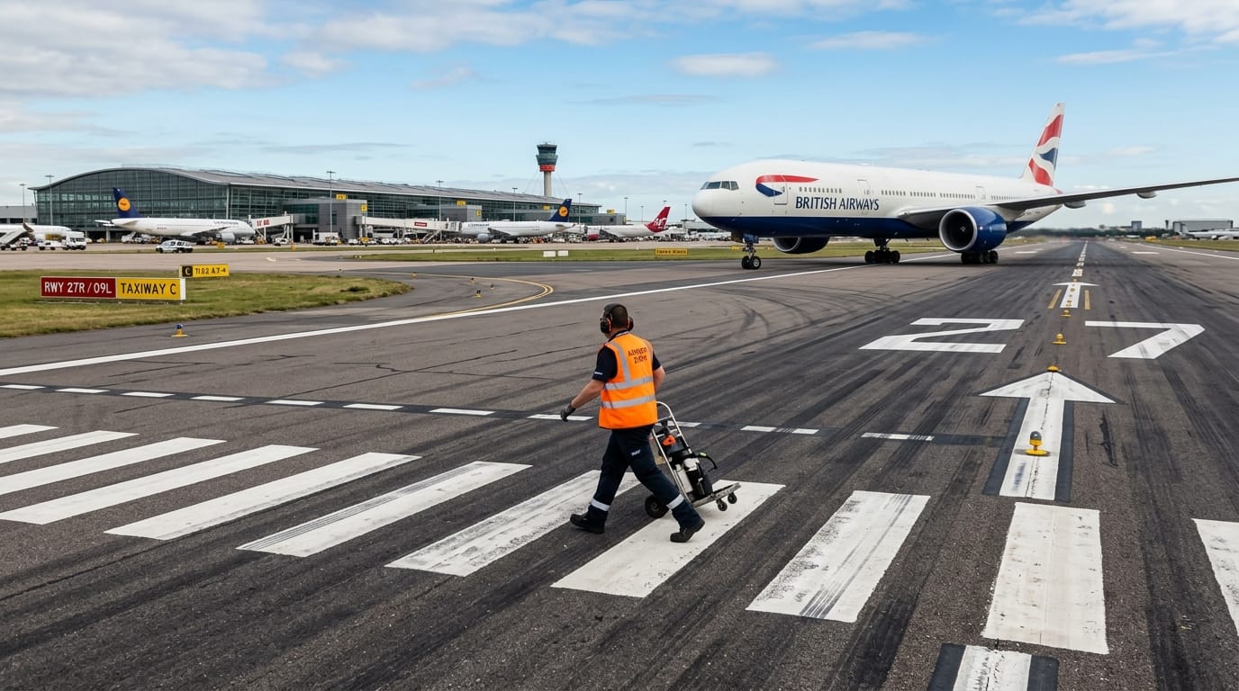 Why Zebra Crossings in Airport Runway par zebra crossing kyo hoti hai