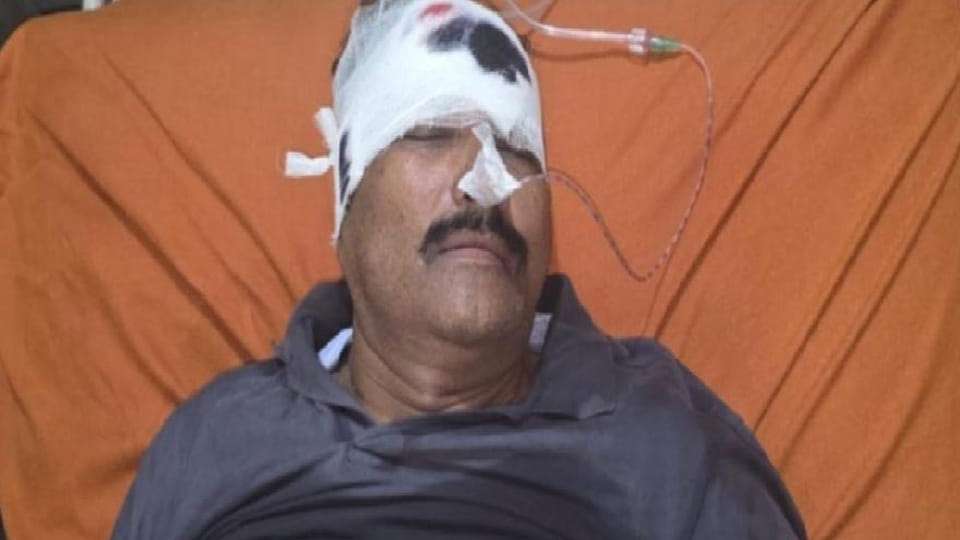 घायल पूर्व सैनिक जयद्रथ यादव