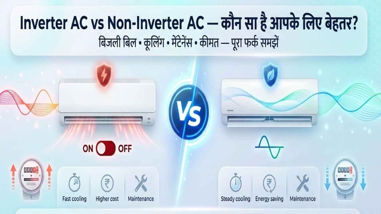 Inverter AC vs Non-Inverter AC: Which Cools Faster and Saves More Electricity?