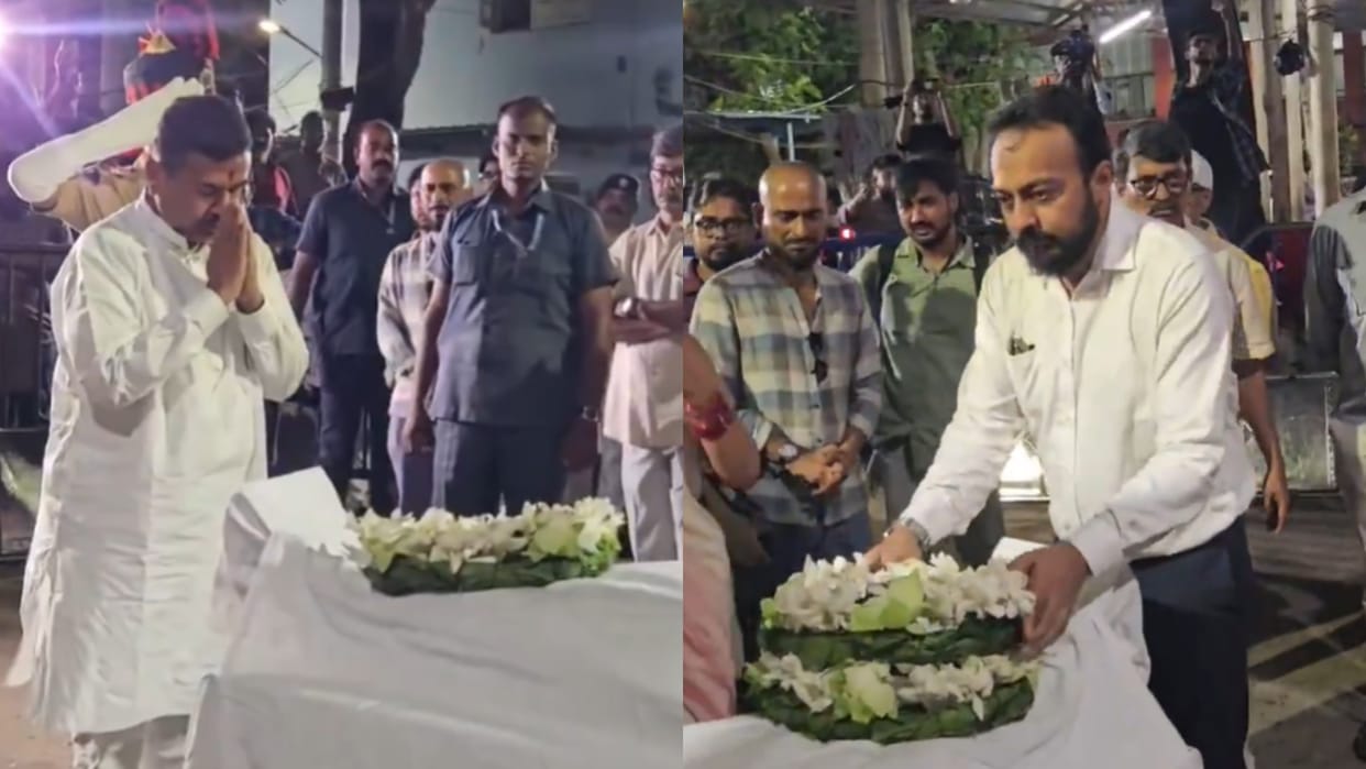 West Bengal CM Suvendu Adhikari And Bengali Celebs Gathered To pay Tribute To Filmmaker Anik Dutta
