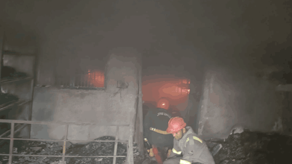 Massive Fire at a Garment Showroom and Warehouse in Chhipi Gali Vrindavan