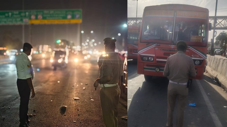 Major Crackdown on Illegal Bus Stops in Agra 236 Challans Issued 5 Buses Seized
