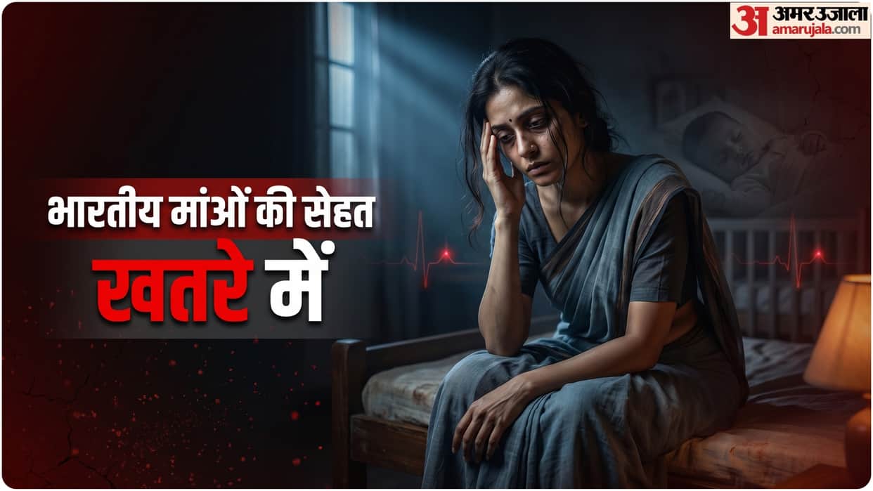 every 2nd Indian mothers report disturbed sleep and very stressed know its health effects