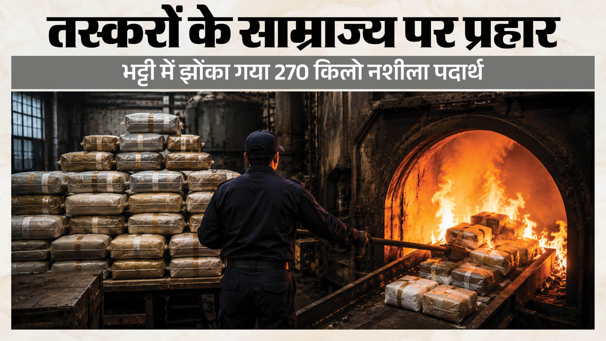 Kanpur police destroys 270 kg narcotics seized in 183 cases under Operation Dahan