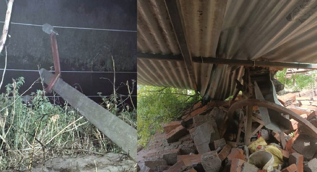 Orai Storm and Rain Wreak Havoc Electric Poles Uprooted Traffic Halted for 10 Hours Two Dead Five Injured