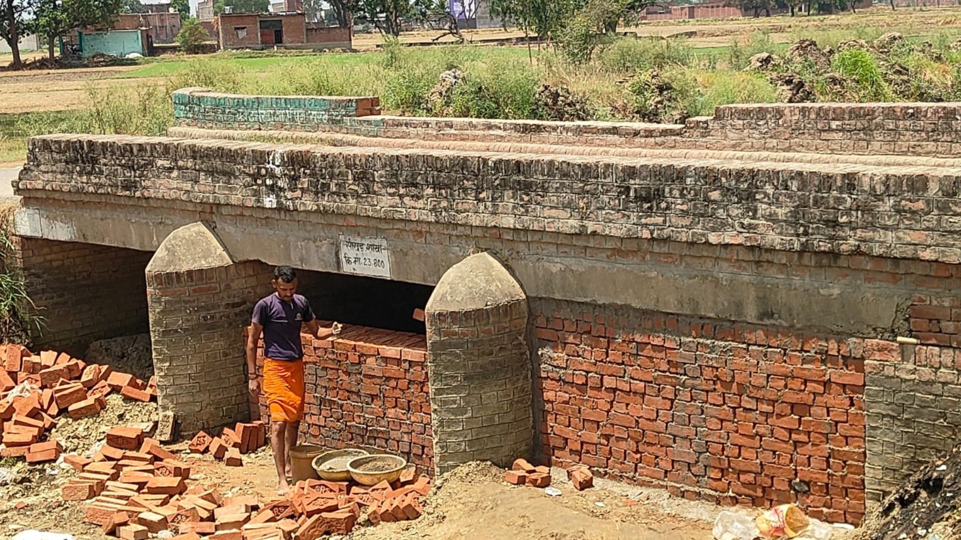 Farmer Blocks Seekhad Rajwaha Bricks Villagers Outraged FIR Registered Against Son of Farmer