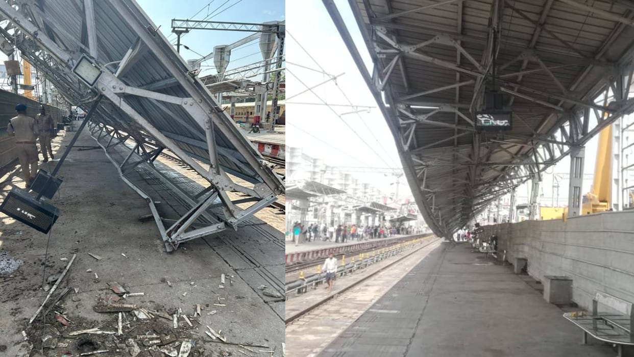 Lucknow: Two passengers injured after tin shed collapses at Charbagh railway station