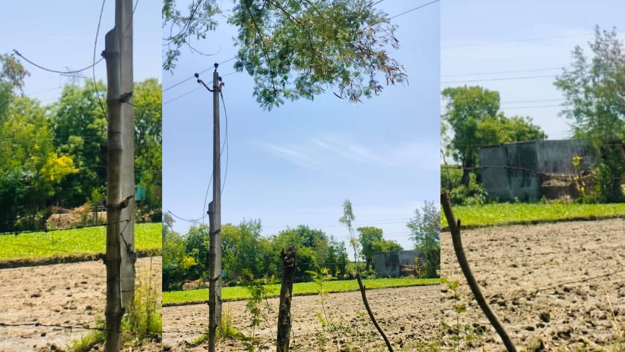Mohanlalganj: Storm and rain destroy power system, poles broken at many places, 33 KV line breakdown