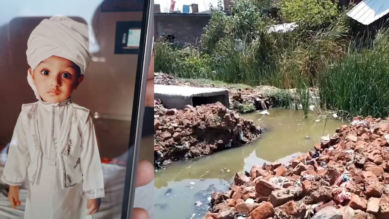 Raebareli: Two-and-a-half-year-old boy dies after falling into a deep drain under construction.