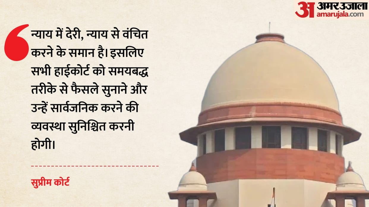 SC Directs High Courts to Deliver Reserved Verdicts Within 3 Months
